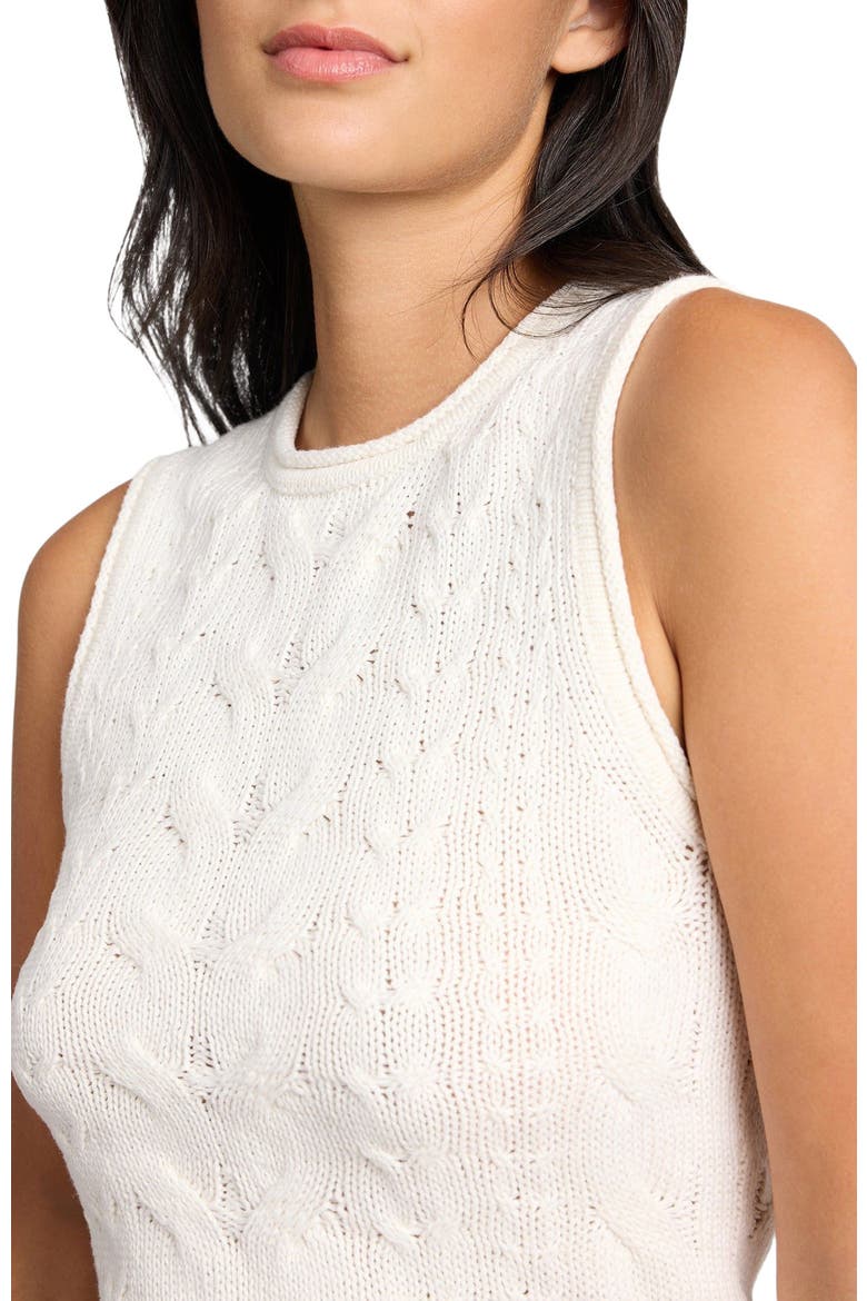 Linen Cable Knit Tank, Alternate, color, NATURAL MELANGE