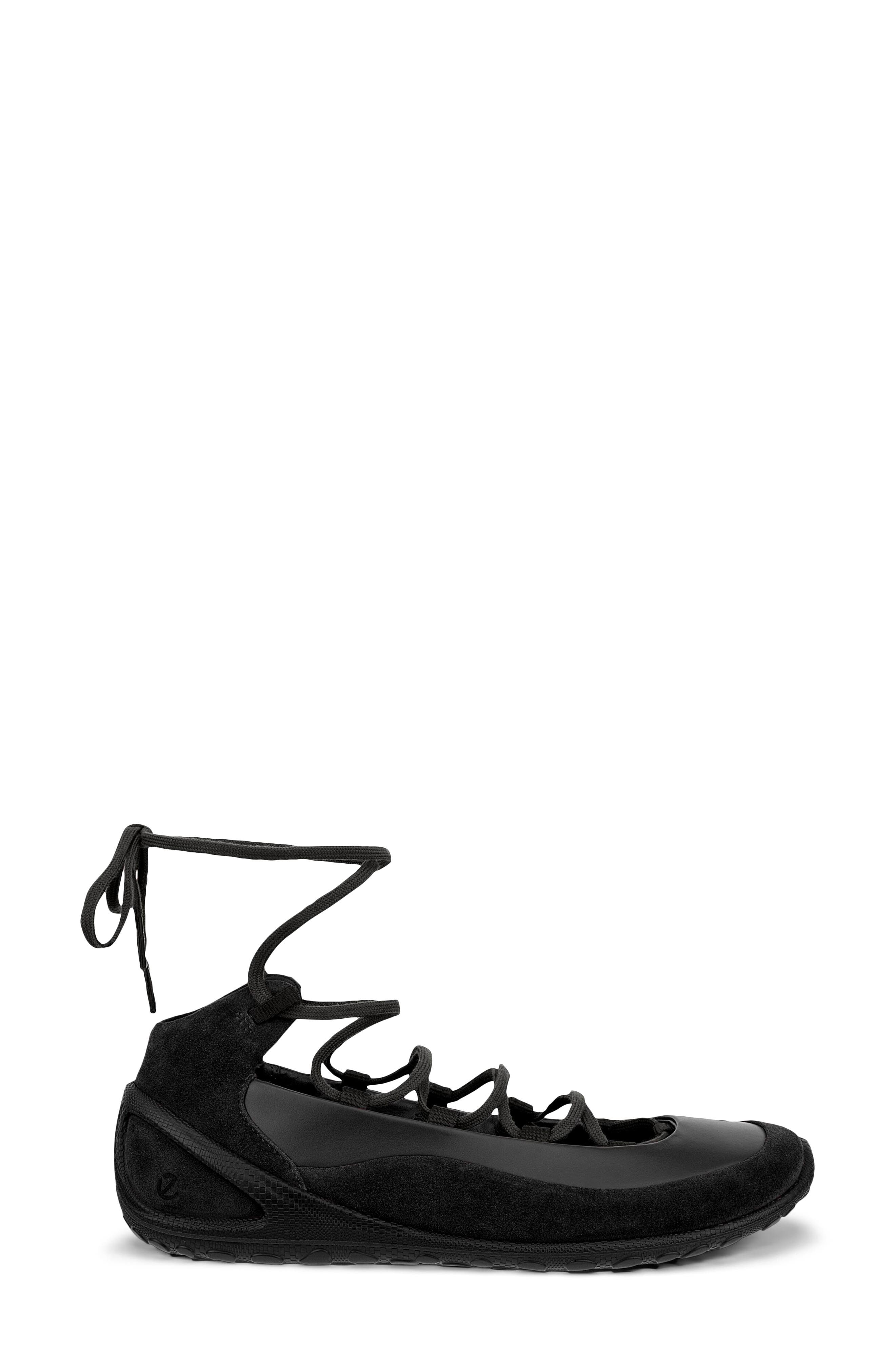 ECCO Biom Lite Ballerina Sneaker, Alternate, color, Black/ Black