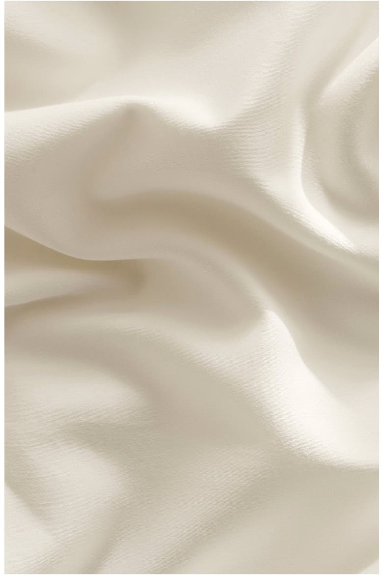 Percale Hemmed Sheet Set, Alternate, color, CREAM