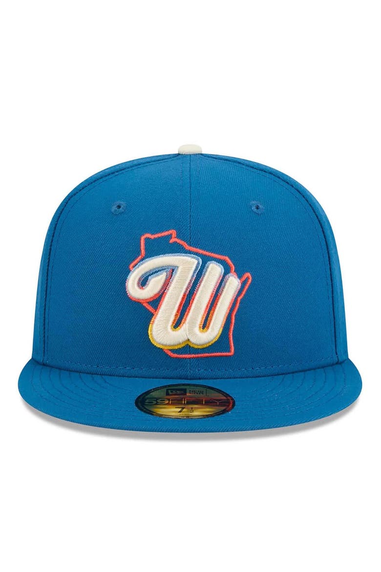 Men's New Era Blue Milwaukee Brewers 2026 City Connect 59FIFTY Fitted Hat, Alternate, color, Blue