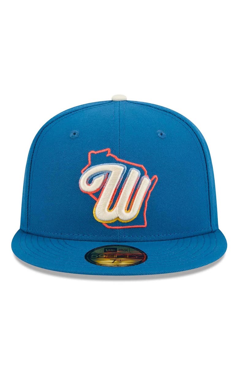 New Era Men's New Era Blue Milwaukee Brewers 2026 City Connect 59FIFTY Fitted Hat, Alternate, color, Blue