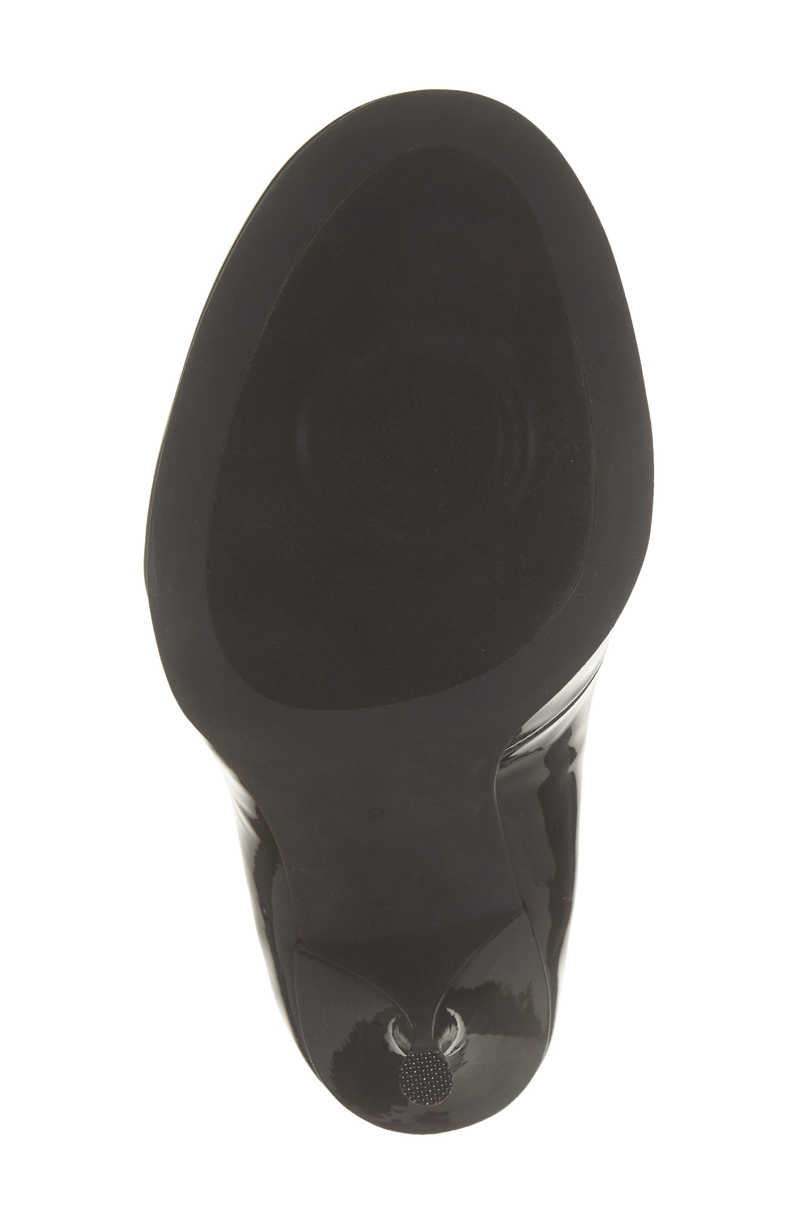 Top-Down Pump, Alternate, color, BLACK PATENT