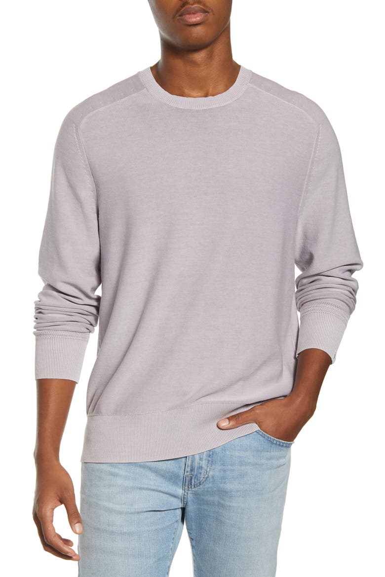 Lance Slim Fit Crewneck Sweater, Main, color, LAVENDER