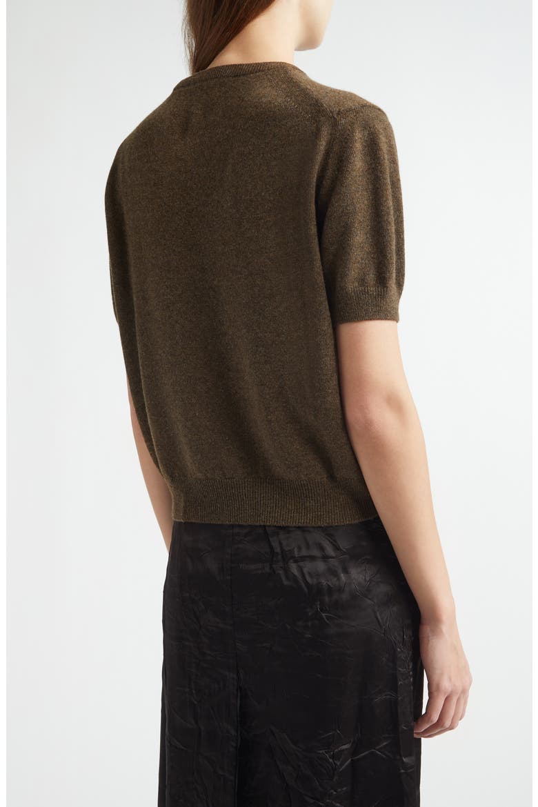 Short Sleeve Cashmere Sweater, Alternate, color, CASTAGNA CASTAGNA