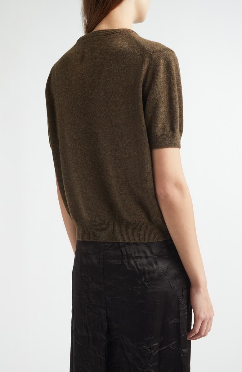 NACKIYÈ Short Sleeve Cashmere Sweater, Alternate, color, Castagna Castagna