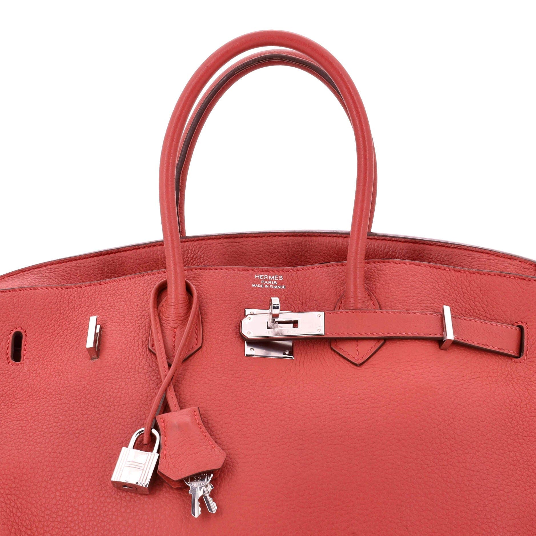 Pre-Owned Hermes Birkin Handbag Pink Clemence with Palladium Hardware 35, Alternate, color, Bougainvillier
