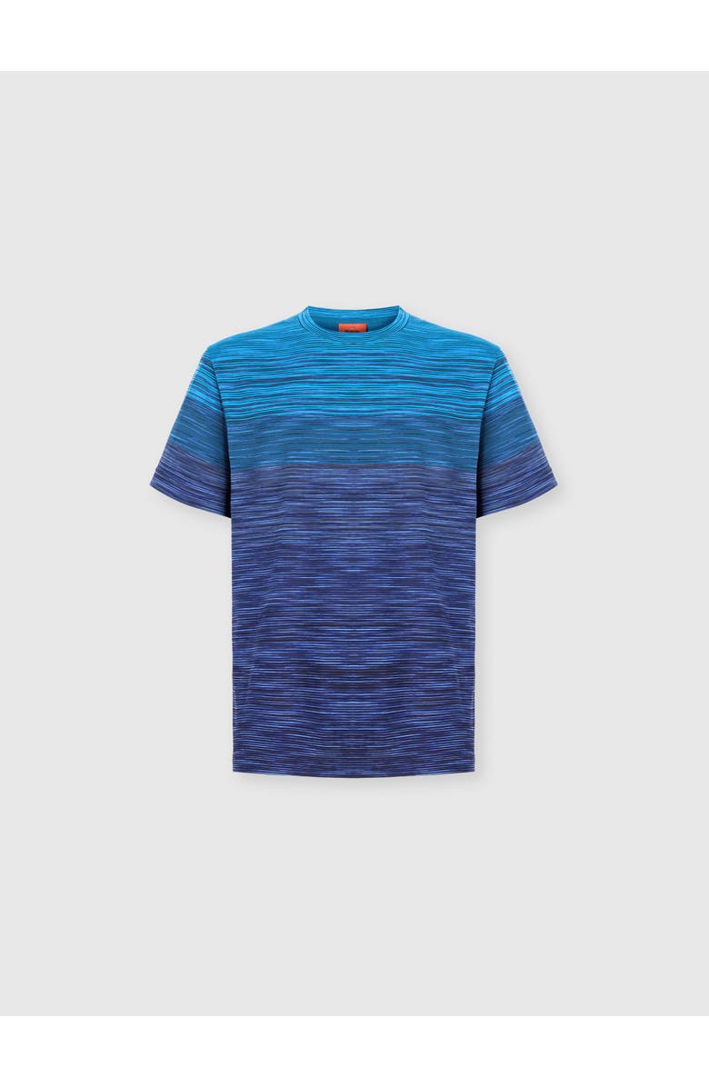 Missoni T-shirt With Faded Flame Pattern, Main, color, Blue