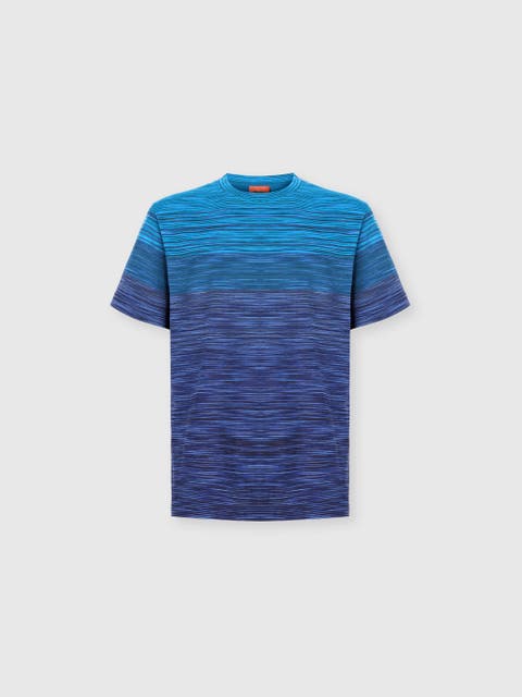 T-shirt With Faded Flame Pattern