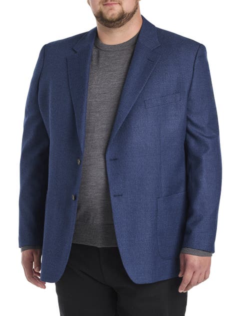 Big & Tall Mini Check Sport Coat