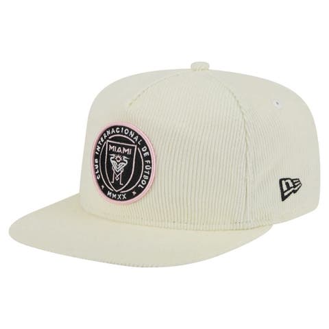 Men's New Era  Cream Inter Miami CF 2025 Kickoff Snapback Golfer Hat
