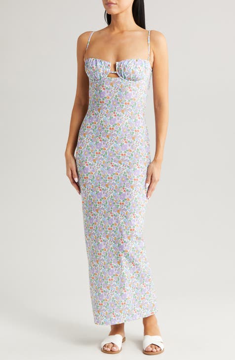 x Liberty Petal Fitted Bustier Slipdress (Nordstrom Exclusive)