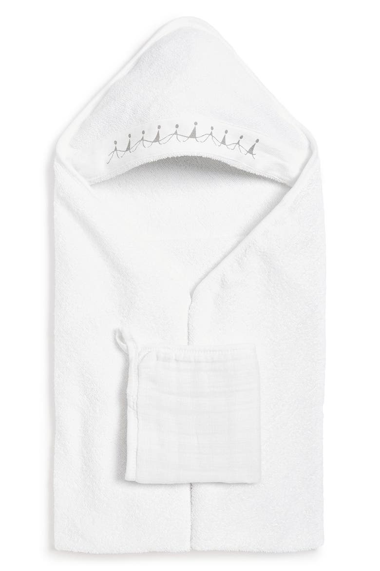 Classic Hooded Towel Set, Alternate, color, WATER BABY