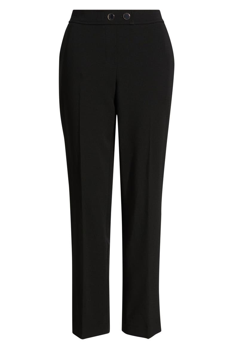 Straight Leg Pull On Pants, Alternate, color, ANNE BLACK