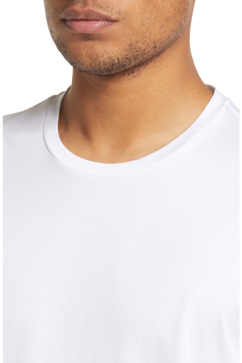 Tessler Slim Fit White Cotton T-Shirt, Alternate, color, WHITE