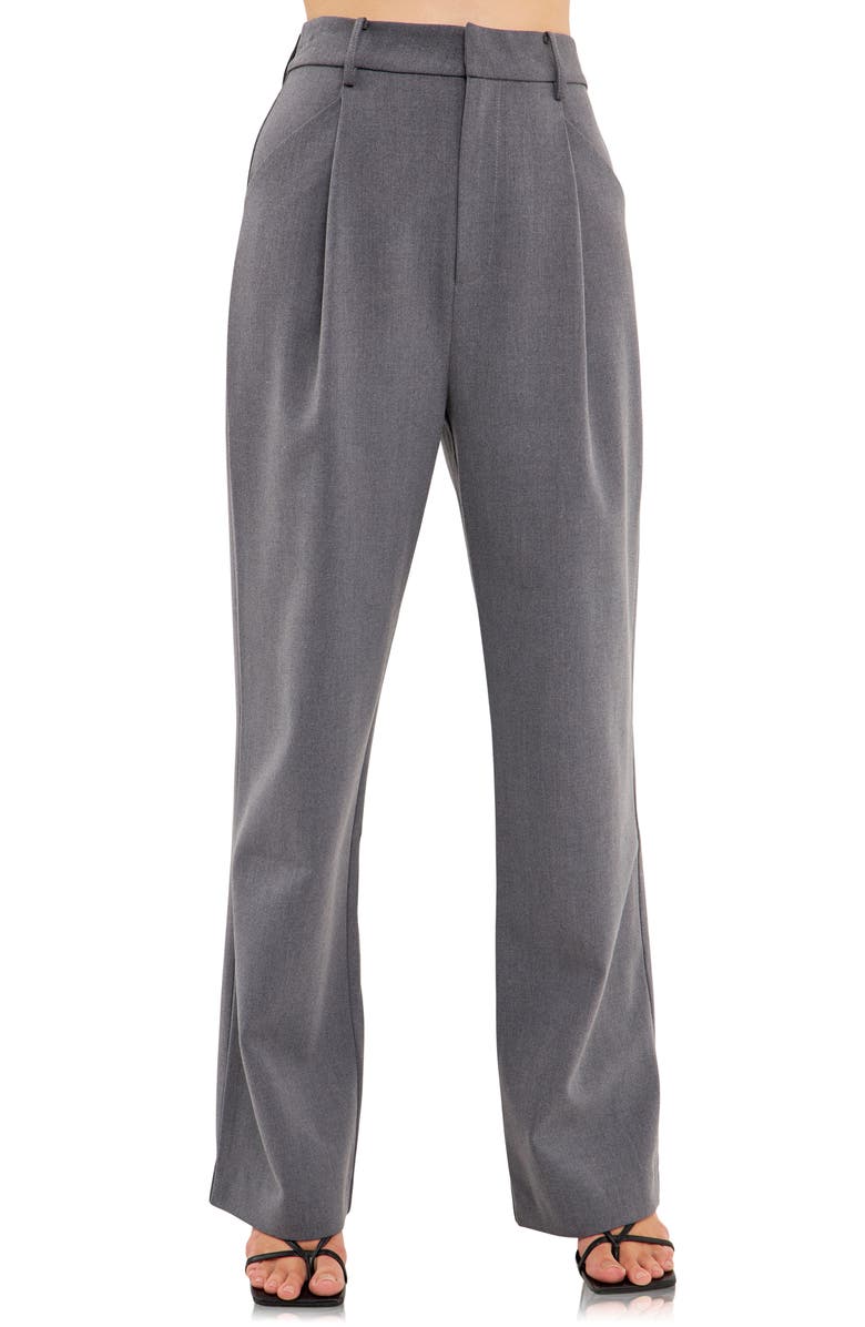 Endless Rose Wide Leg Trousers, Alternate, color, Medium Grey
