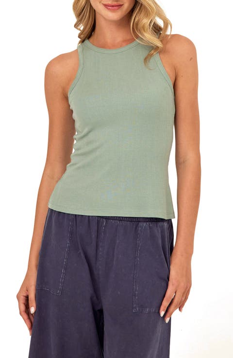 Bailey Feather Ribbed Tank