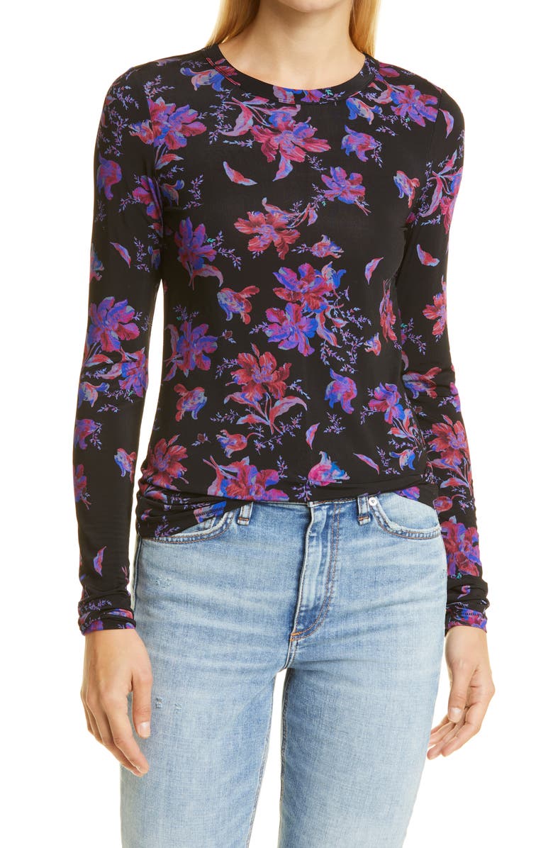 rag & bone Sabeen Print T-Shirt, Main, color, 