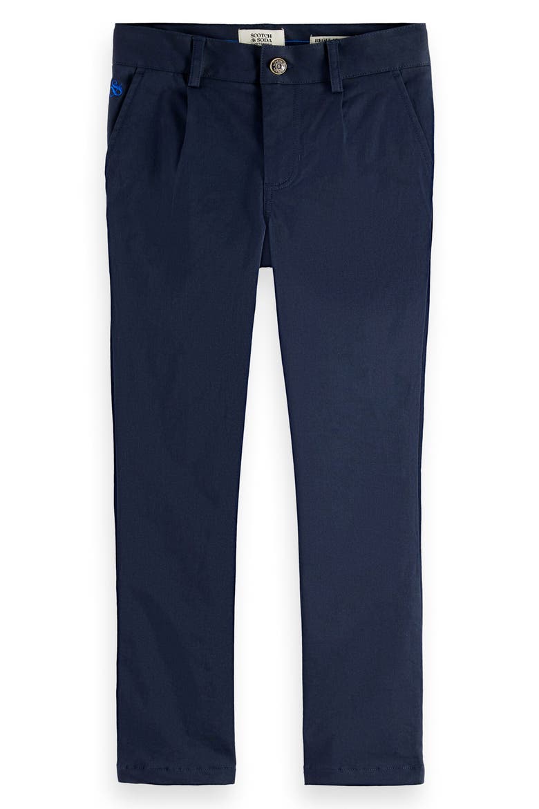 Kids' Stuart Straight Leg Twill Chinos, Main, color, SKY CAPTAIN