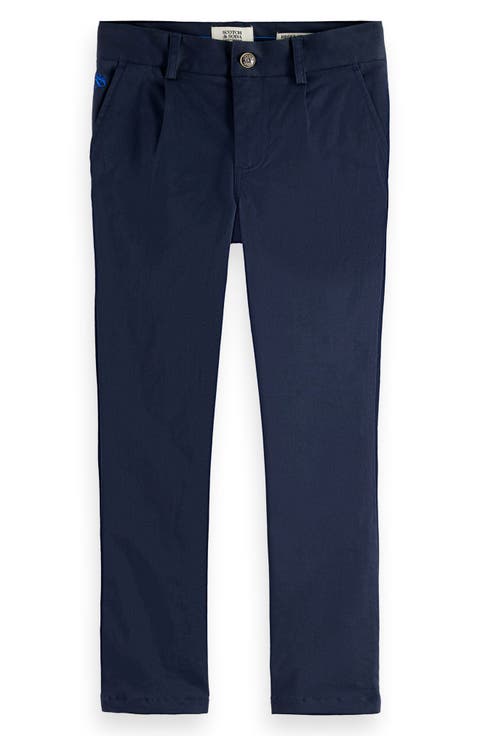 Kids' Stuart Straight Leg Twill Chinos (Big Kid)