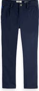 Scotch & Soda Kids' Stuart Straight Leg Twill Chinos