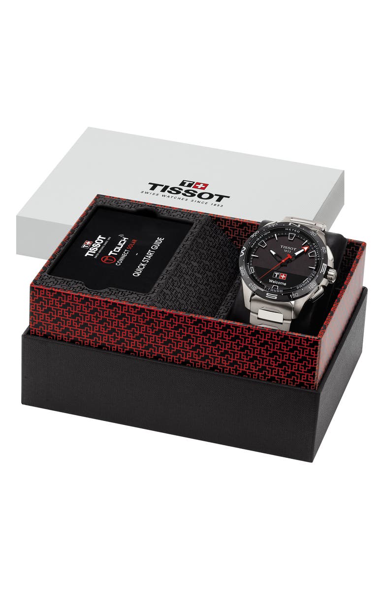 Tissot T-Touch Connect Solar Smart Bracelet Watch, 47.5mm, Alternate, color, Silver