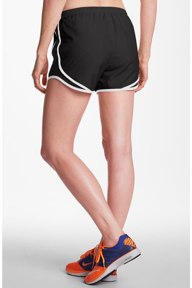 'Tempo' Track Shorts, Alternate, color, SOLID BLACK/ WHITE