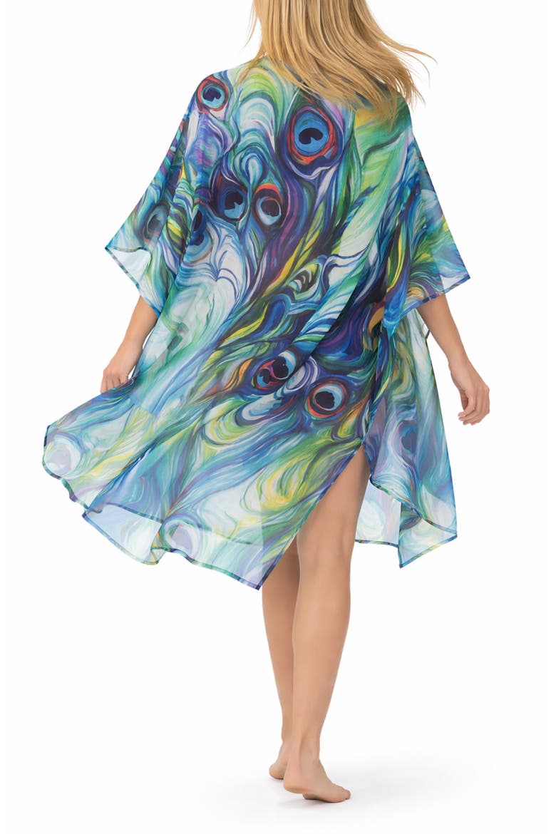 V-Neck Duster, Alternate, color, BLUE