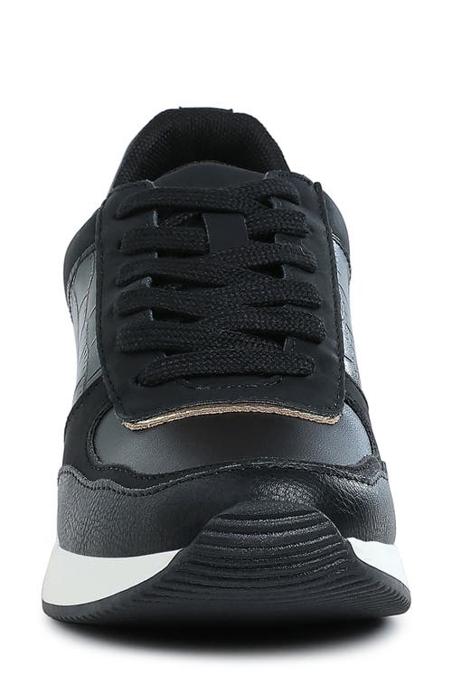 London Rag Noltas Wedge Sneaker In Animal Print