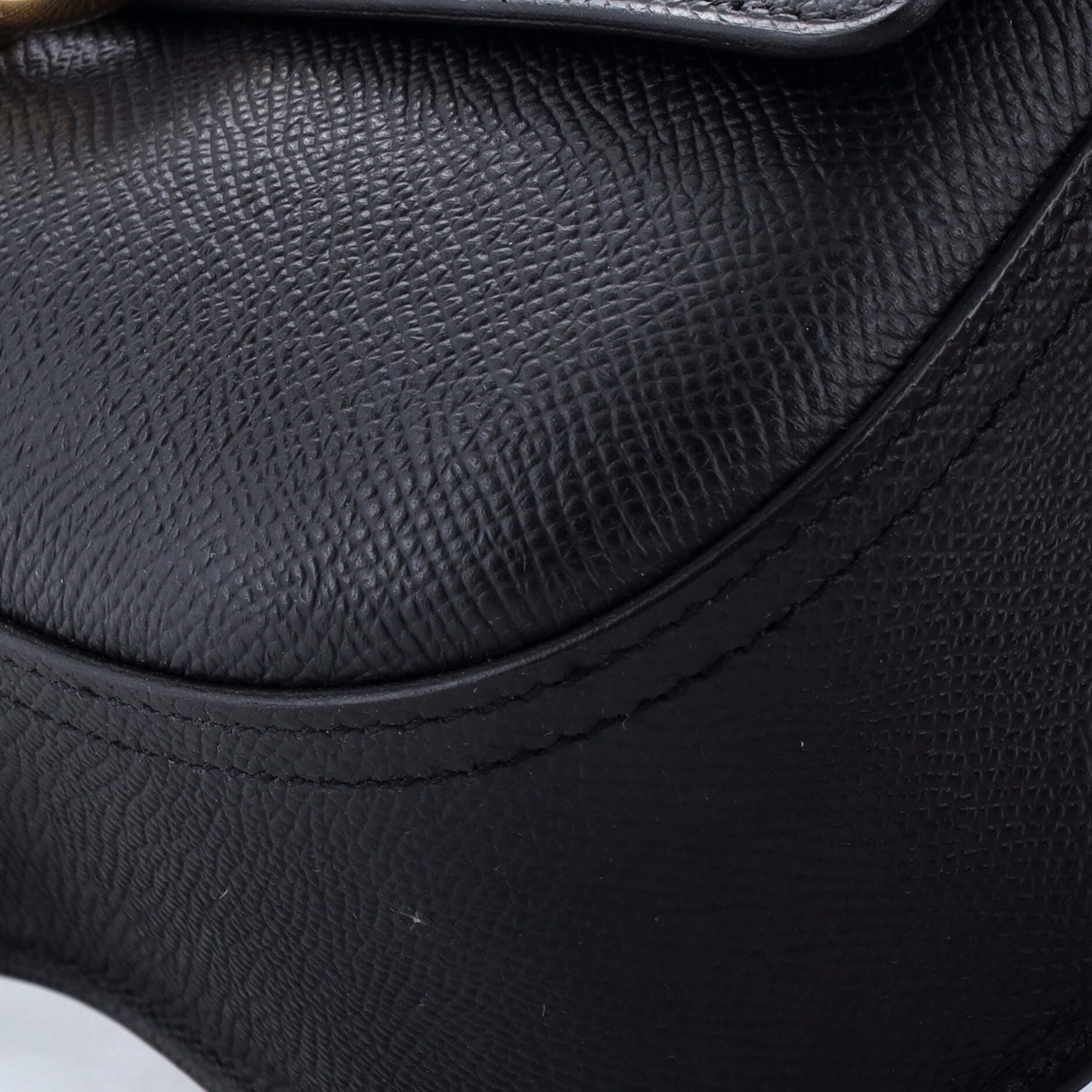 Pre-Owned Hermes Della Cavalleria Elan Shoulder Bag Epsom, Alternate, color, Noir