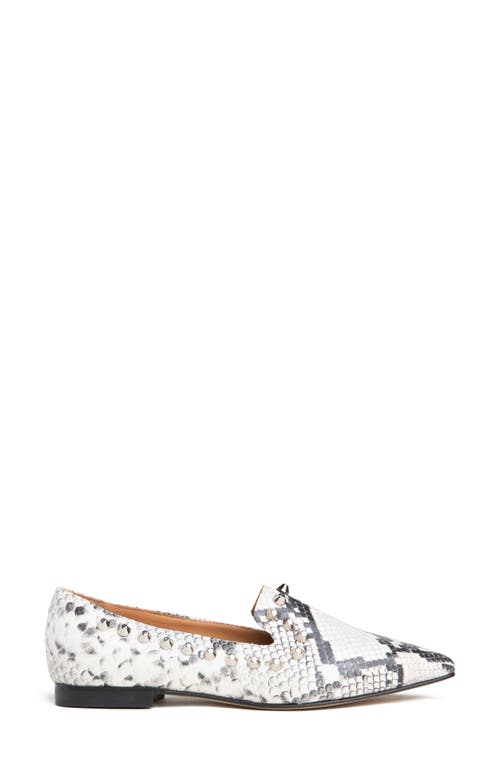Beautiisoles Celeste Pointed Toe Loafer In Python Snake