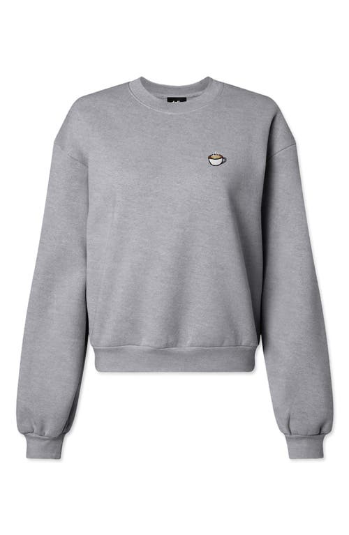 Dalix Cappuccino Relaxed Sweatshirt In Heather Gray