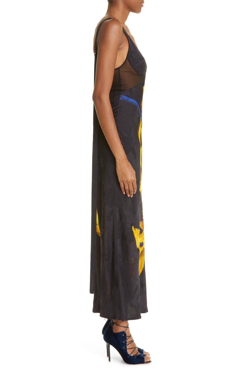 Jason Wu Collection Floral Placement Print Dress, Alternate, color, 