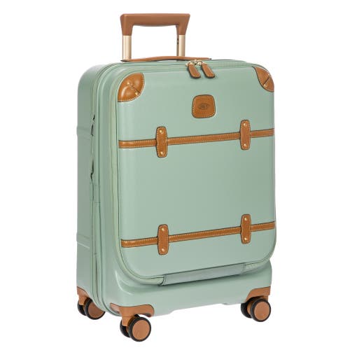Bric's Bellagio 3.0 21" Carry-on Expandable Spinner W/pocket In Green