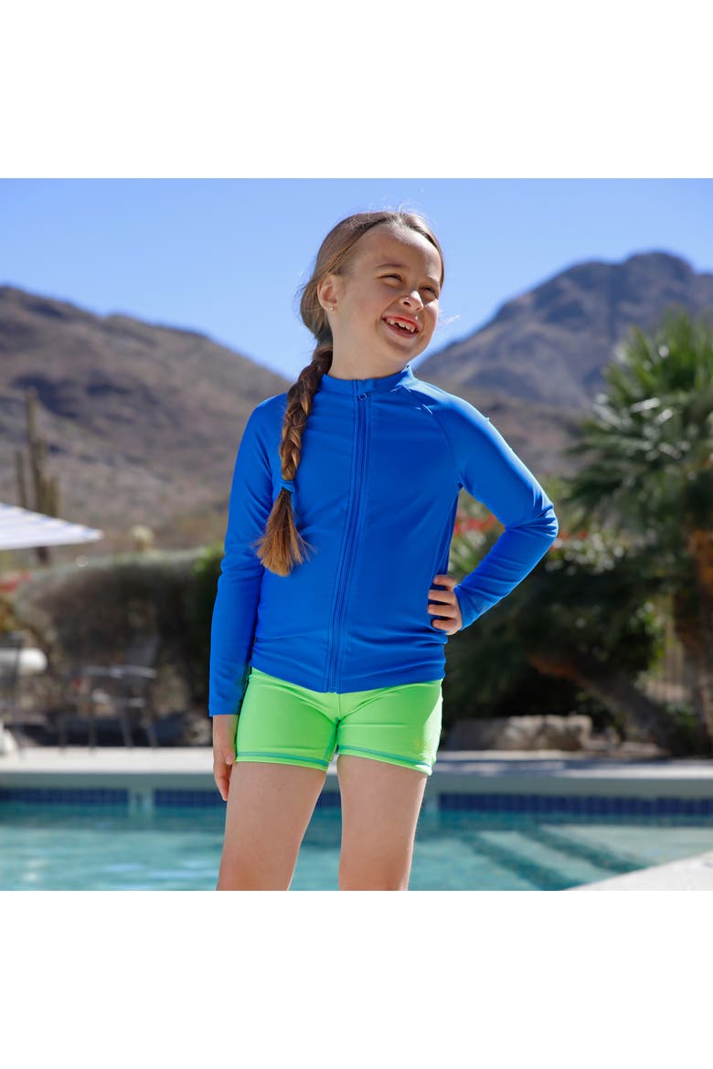 Full Zip Rashguard, Alternate, color, Periwinkle