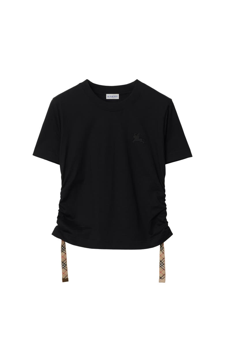 Burberry Festival Cotton T-shirt, Alternate, color, Black