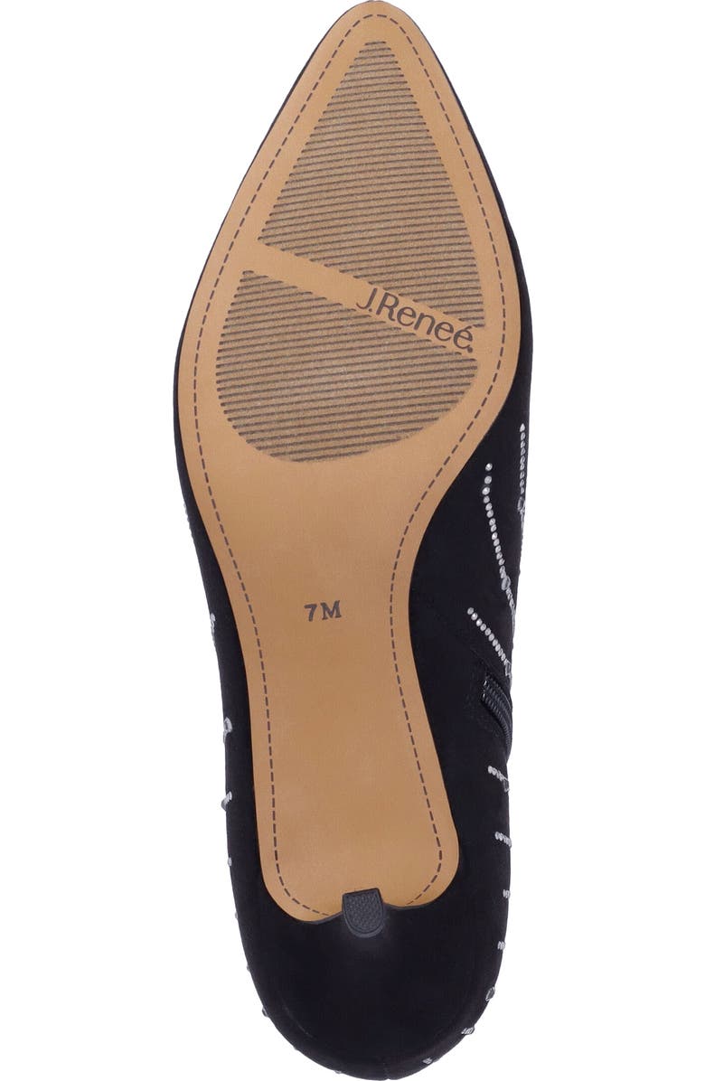 J. Reneé Alannis Pointed Toe Bootie, Alternate, color, Black