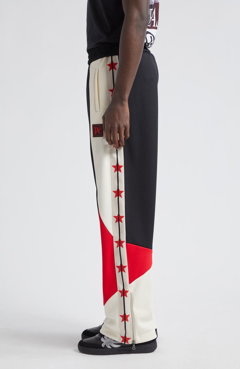 Palm Angels Star Colorblock Track Pants, Alternate, color,