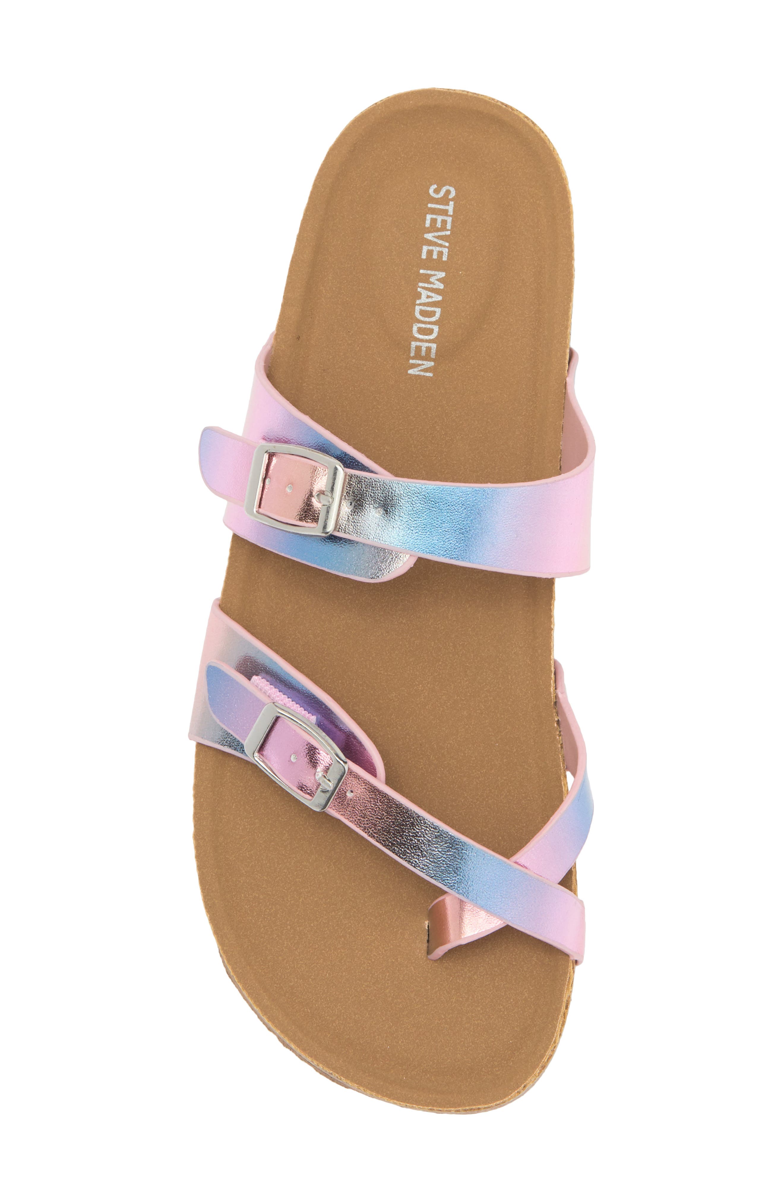 Steve Madden Beached Slide Sandal, Alternate, color, Metallic Multi