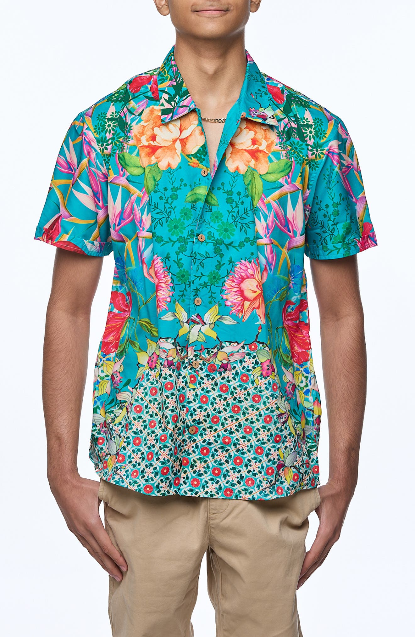 RANEES Printed Camp Shirt