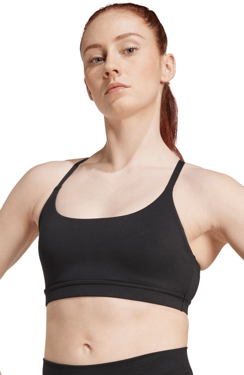 adidas All Me Sports Bra, Alternate, color, Black