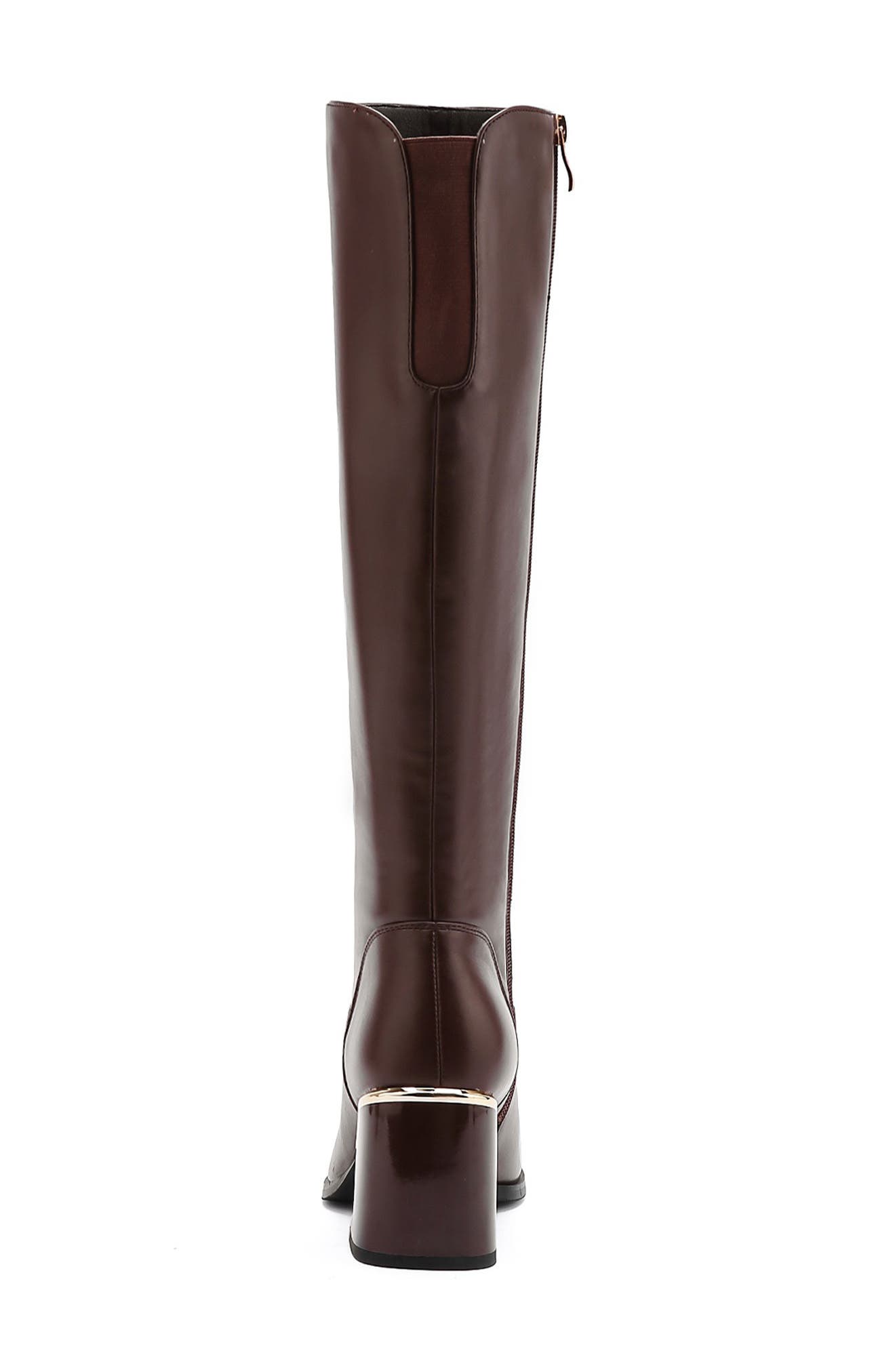 Verona Tall Block Heel Boot, Alternate, color, BROWN