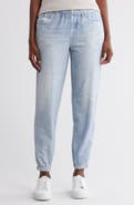 ECRU Mirage Denim Printed French Terry Joggers