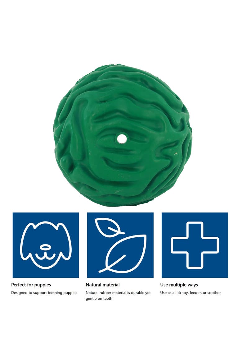 Luna Ball, 4 Inches, Large, Green, Dog & Puppy Toy, Alternate, color, Green