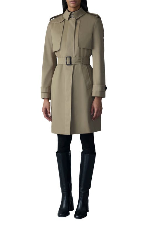 Mackage Winn 2-in-1 Classic Trench Coat In Light Camel