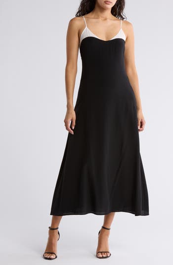 cotton sateen dress Cotton Sateen Gathered Side Dress | Sustainable Womenswear