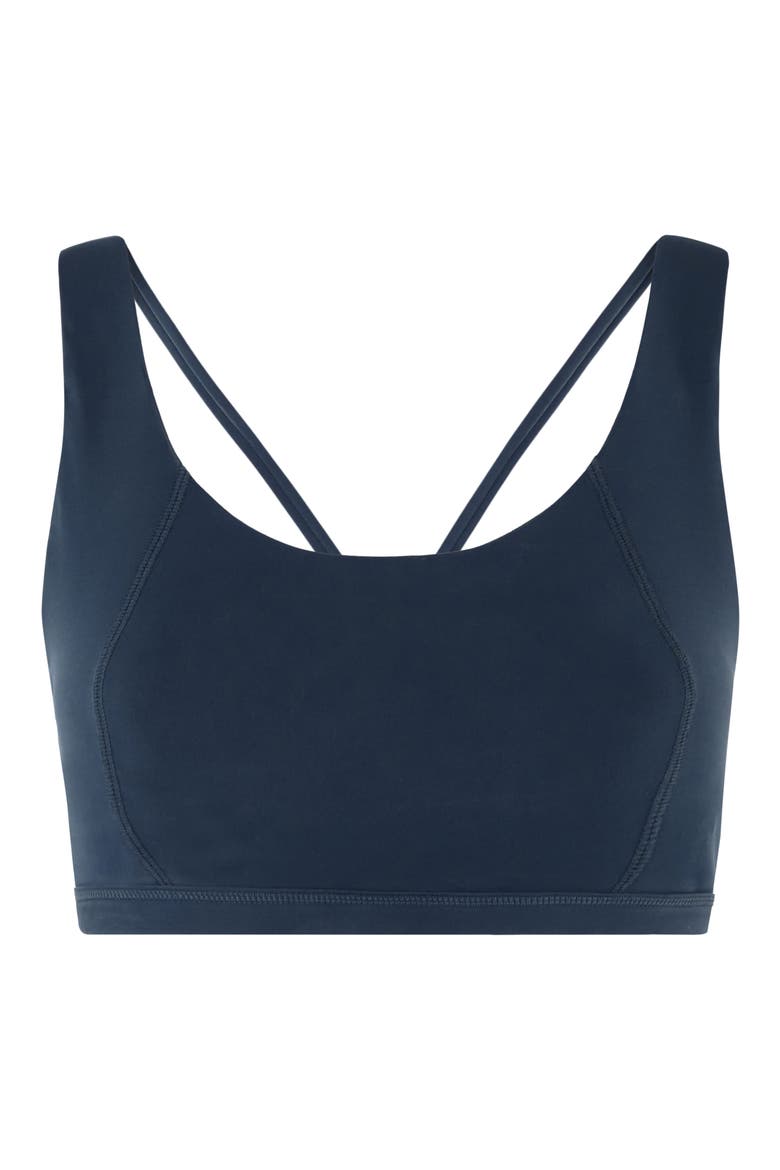 Infinity Sports Bra, Alternate, color, BEETLE BLUE