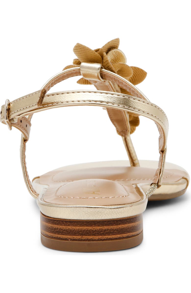 Anne Klein Flavia T-Strap Sandal, Alternate, color, Metallic Gold