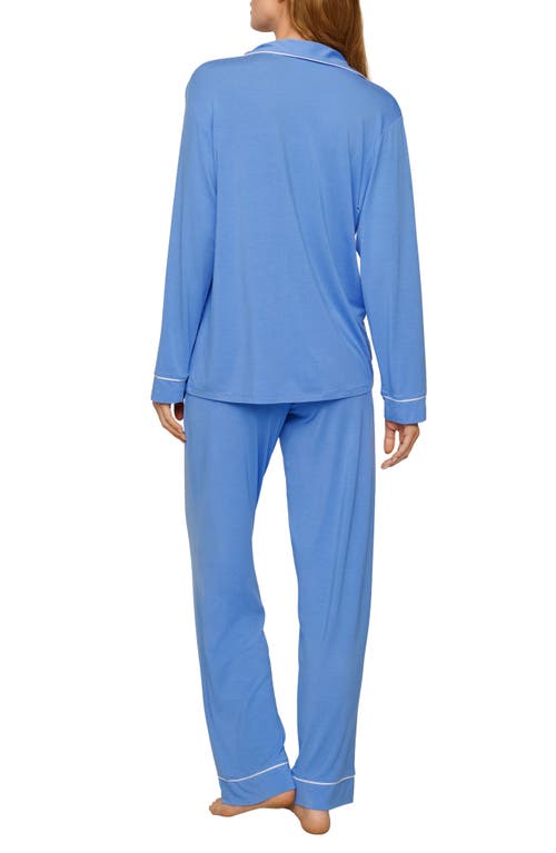 Eberjey Gisele Jersey Knit Pajamas In Blue