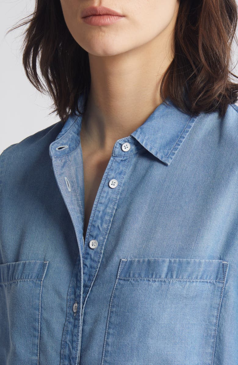 Caslon<sup>®</sup> Chambray Button-Up Shirt, Alternate, color,