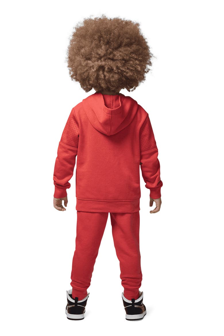 Kids' Off Court Flight Hoodie & Sweatpants Set, Alternate, color, LOBSTER